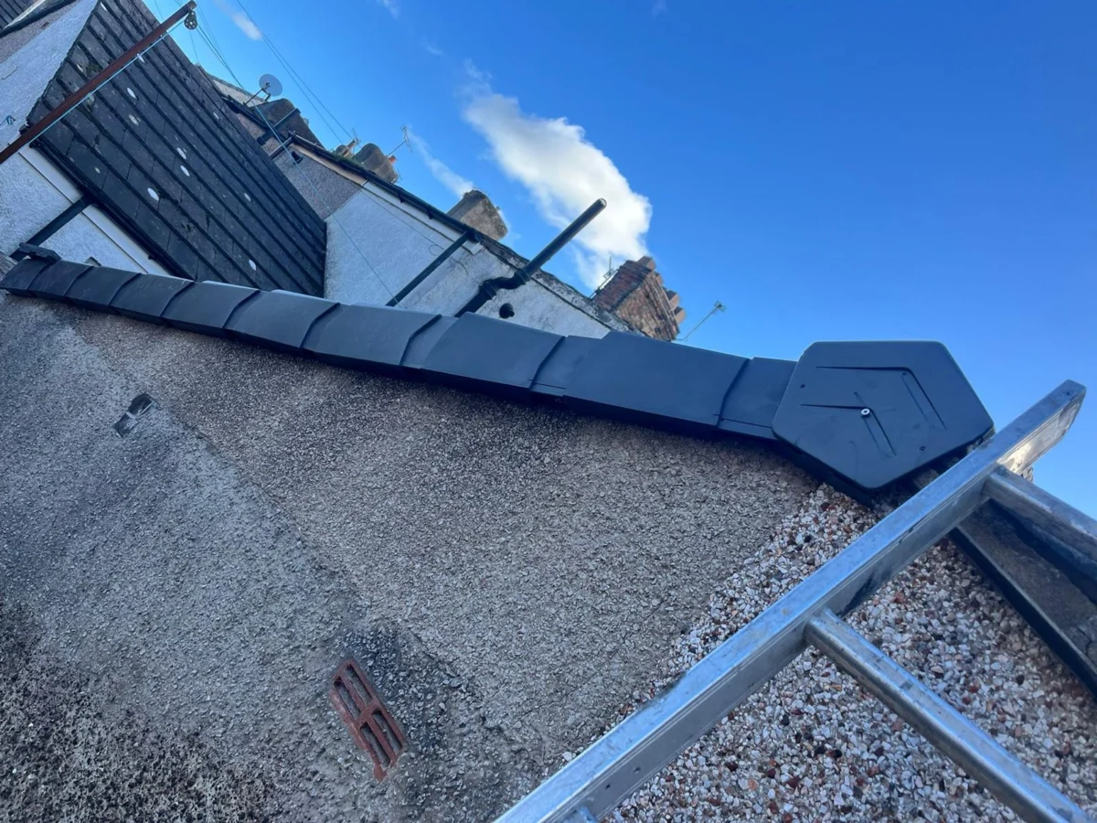 Repointed Ridge Ridge Tile Repointing Cumbria | Mortar & Dry Fix Ridges